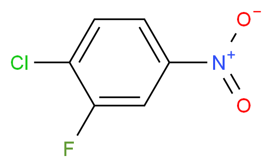 1-chloro-2-fluoro-4-nitrobenzene_分子结构_CAS_350-31-2