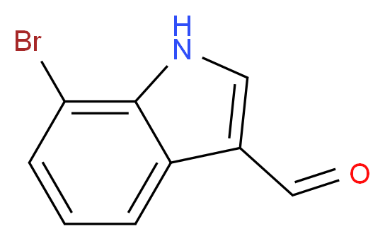 7-Bromo-3-formyl-1H-indole_分子结构_CAS_115666-21-2)