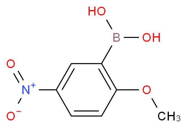 (2-methoxy-5-nitrophenyl)boronic acid_分子结构_CAS_677746-35-9