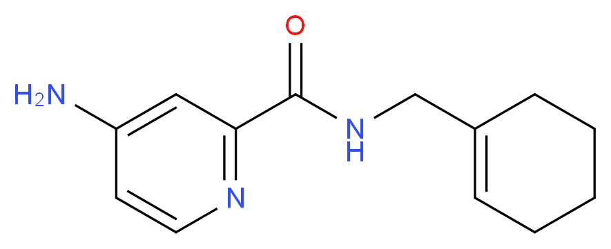 4-amino-N-(cyclohex-1-en-1-ylmethyl)pyridine-2-carboxamide_分子结构_CAS_)