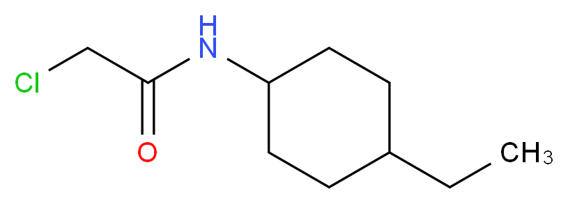 2-chloro-N-(4-ethylcyclohexyl)acetamide_分子结构_CAS_915924-28-6