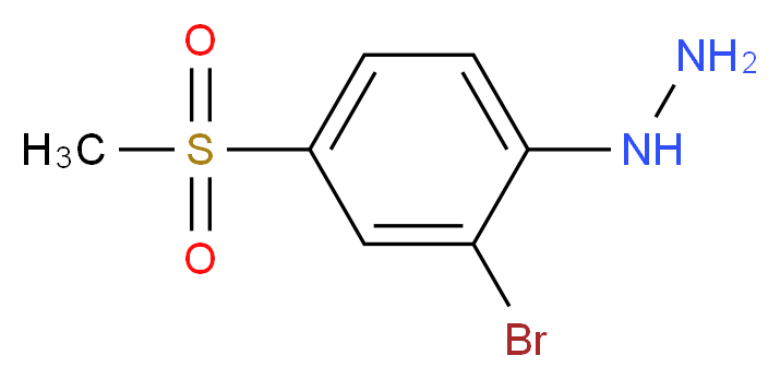 [2-Bromo-4-(methylsulfonyl)phenyl]hydrazine_分子结构_CAS_849035-73-0)