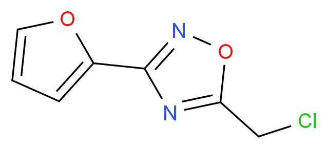 5-(chloromethyl)-3-(furan-2-yl)-1,2,4-oxadiazole_分子结构_CAS_)