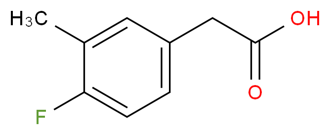 4-氟-3-甲基苯乙酸_分子结构_CAS_1000520-92-2)