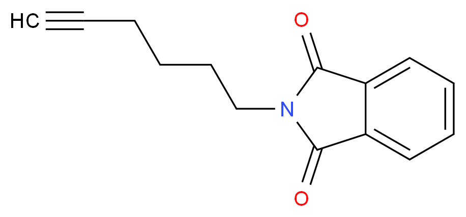 2-(hex-5-yn-1-yl)-2,3-dihydro-1H-isoindole-1,3-dione_分子结构_CAS_6097-08-1