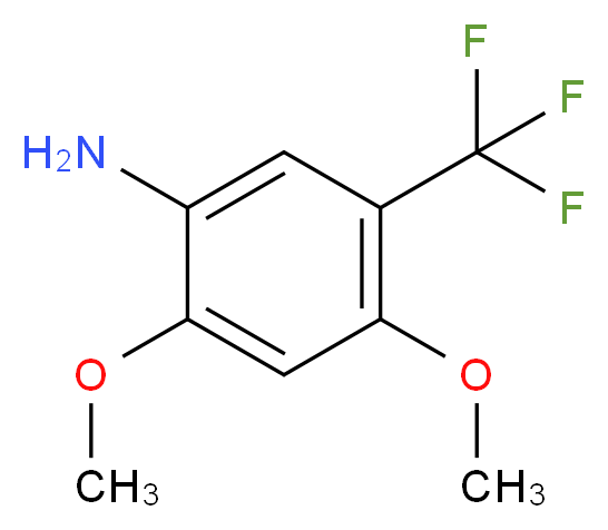 2,4-Dimethoxy-5-(trifluoromethyl)aniline_分子结构_CAS_)