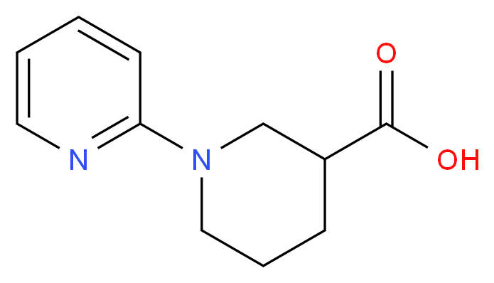 1-(pyridin-2-yl)piperidine-3-carboxylic acid_分子结构_CAS_876718-04-6)
