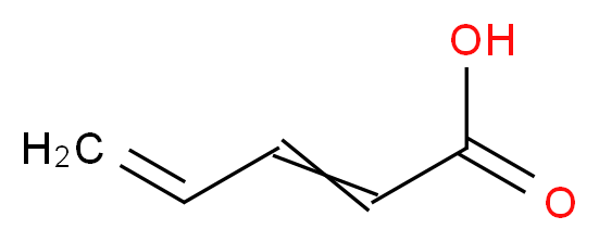 penta-2,4-dienoic acid_分子结构_CAS_626-99-3