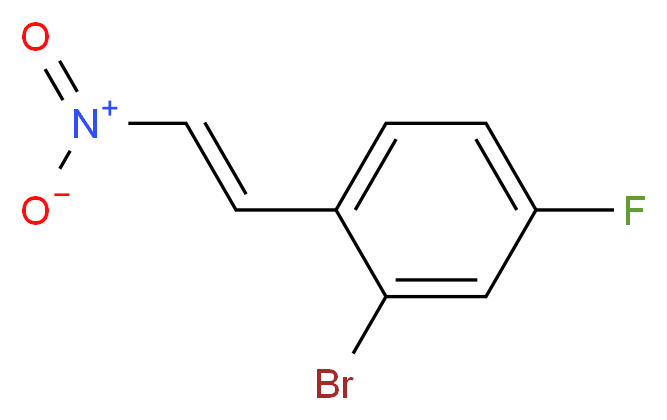 2-bromo-4-fluoro-1-[(E)-2-nitroethenyl]benzene_分子结构_CAS_1173360-91-2