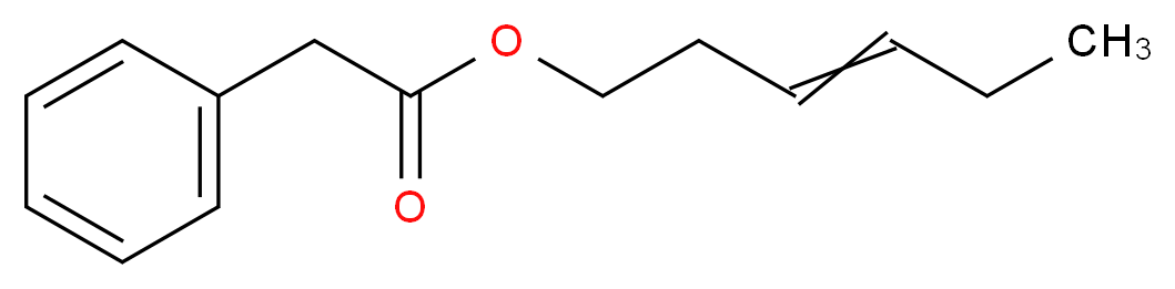 cis-3-HEXENYLPHENYLACETATE_分子结构_CAS_42436-07-7)