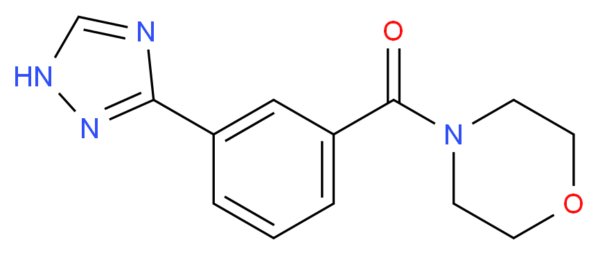 4-[3-(1H-1,2,4-triazol-3-yl)benzoyl]morpholine_分子结构_CAS_)