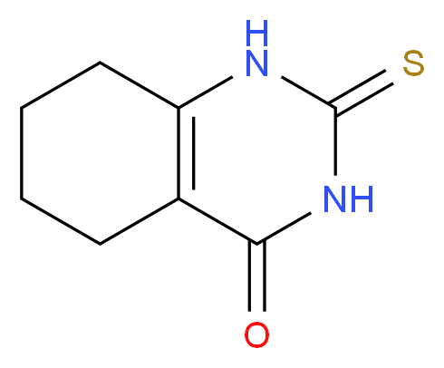 2-sulfanylidene-1,2,3,4,5,6,7,8-octahydroquinazolin-4-one_分子结构_CAS_16064-21-4