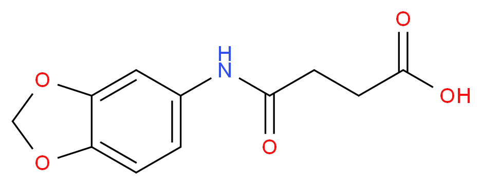 N-Benzo[1,3]dioxol-5-yl-succinamic acid_分子结构_CAS_313393-56-5)