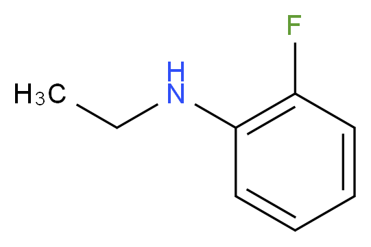 N-ethyl-2-fluoroaniline_分子结构_CAS_2707-64-4