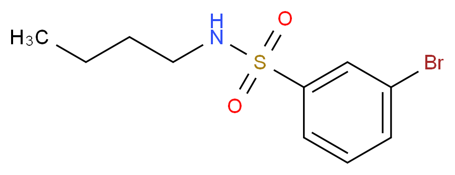 3-Bromo-N-butylbenzenesulphonamide 98%_分子结构_CAS_871269-09-9)