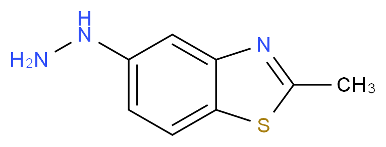 5-hydrazino-2-methyl-1,3-benzothiazole_分子结构_CAS_90223-51-1)