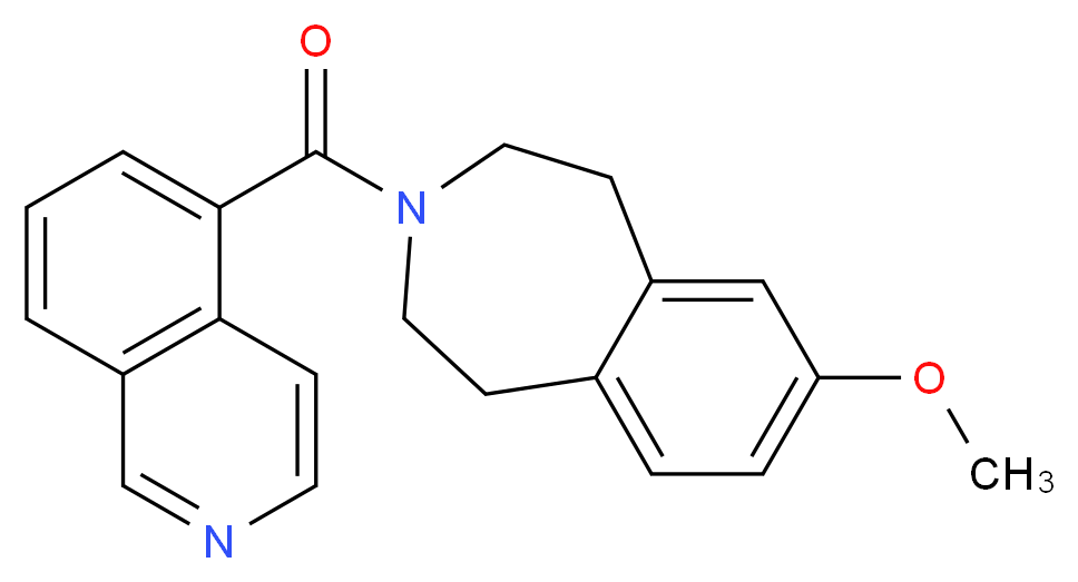3-(isoquinolin-5-ylcarbonyl)-7-methoxy-2,3,4,5-tetrahydro-1H-3-benzazepine_分子结构_CAS_)