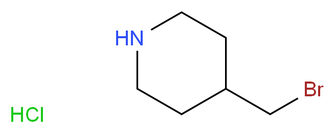 4-(Bromomethyl)piperidine hydrochloride_分子结构_CAS_1159825-22-5)