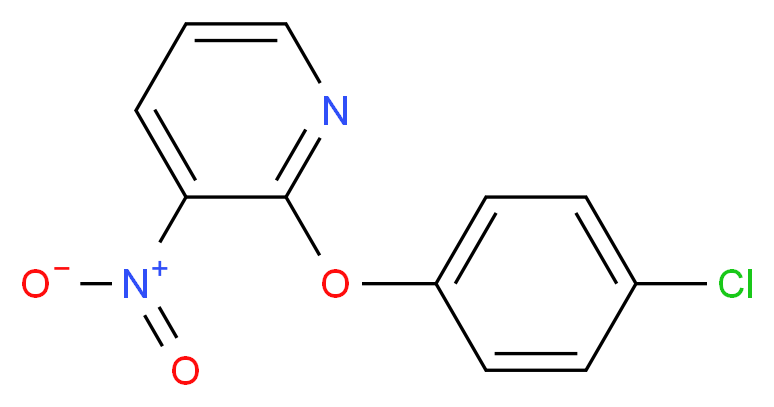 2-(4-Chlorophenoxy)-3-nitropyridine_分子结构_CAS_76893-45-3)