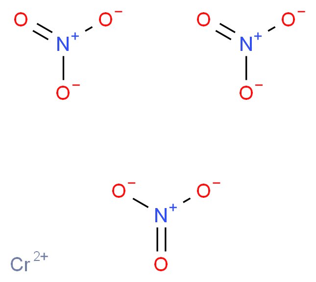 λ<sup>2</sup>-chromium(2+) ion trinitrate_分子结构_CAS_13548-38-4