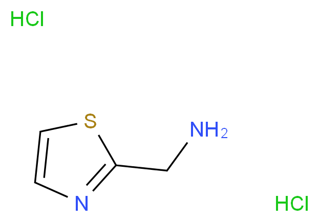 2-(Aminomethyl)-1,3-thiazole dihydrochloride_分子结构_CAS_53332-78-8)