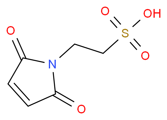 2-(2,5-dioxo-2,5-dihydro-1H-pyrrol-1-yl)ethane-1-sulfonic acid_分子结构_CAS_52338-78-0