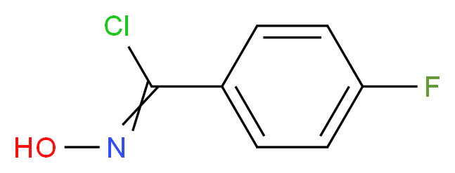 alpha-Chloro-4-fluorobenzaldoxime_分子结构_CAS_42202-95-9)