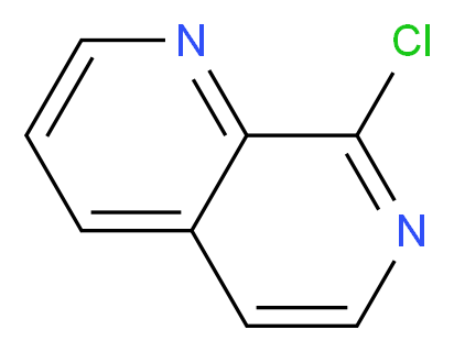 8-CHLORO-1,7-NAPHTHYRIDINE_分子结构_CAS_13058-77-0)