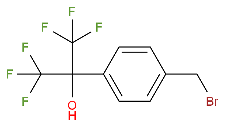 2-[4-(Bromomethyl)phenyl]-1,1,1,3,3,3-hexafluoropropan-2-ol_分子结构_CAS_202134-57-4)