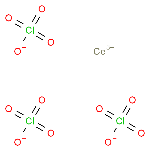 cerium(3+) ion triperchlorate_分子结构_CAS_14017-47-1