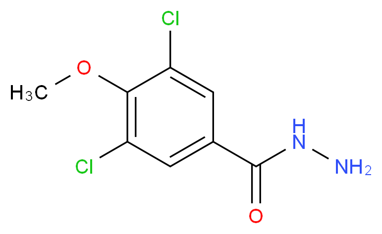 3,5-dichloro-4-methoxybenzohydrazide_分子结构_CAS_22631-59-0