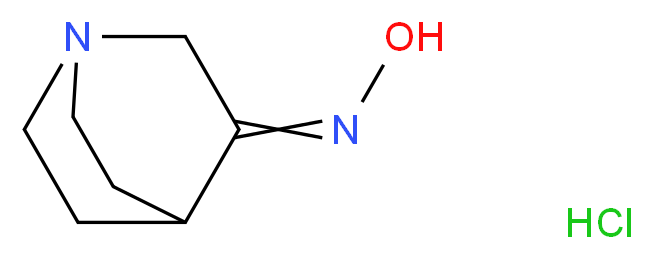 N-{1-azabicyclo[2.2.2]octan-3-ylidene}hydroxylamine hydrochloride_分子结构_CAS_76883-37-9