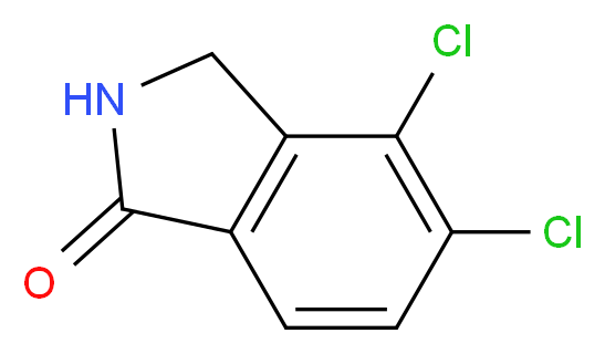 4,5-dichloro-2,3-dihydro-1H-isoindol-1-one_分子结构_CAS_75570-99-9