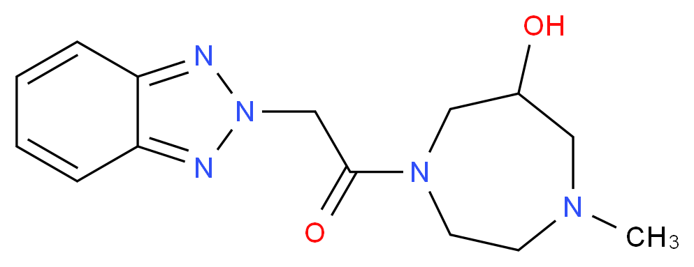 1-(2H-1,2,3-benzotriazol-2-ylacetyl)-4-methyl-1,4-diazepan-6-ol_分子结构_CAS_)