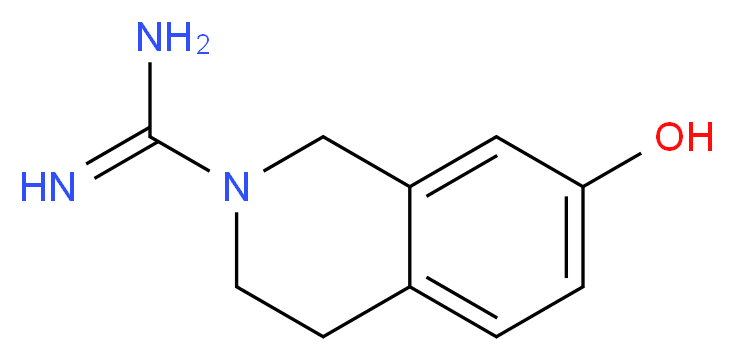 7-hydroxy-1,2,3,4-tetrahydroisoquinoline-2-carboximidamide_分子结构_CAS_70746-06-4