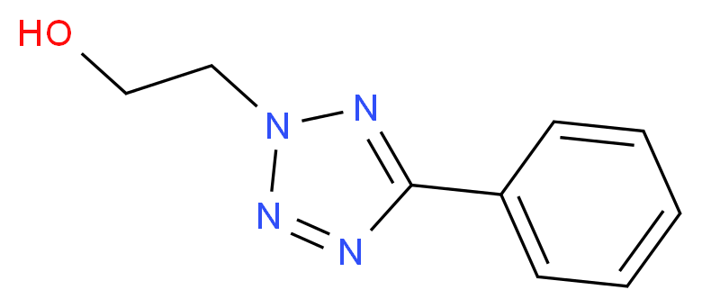 2-(5-phenyl-2H-1,2,3,4-tetrazol-2-yl)ethan-1-ol_分子结构_CAS_93742-43-9