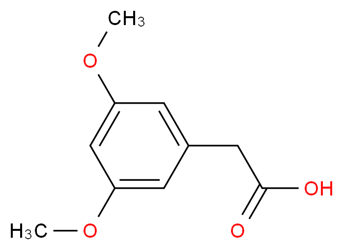 2-(3,5-Dimethoxyphenyl)acetic acid_分子结构_CAS_4670-10-4)