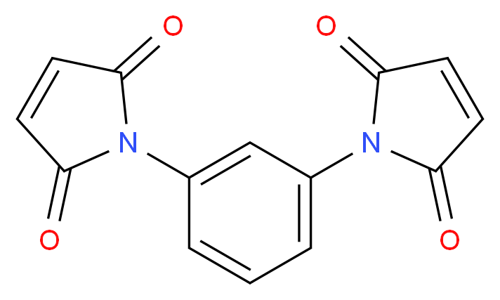 1-[3-(2,5-dioxo-2,5-dihydro-1H-pyrrol-1-yl)phenyl]-2,5-dihydro-1H-pyrrole-2,5-dione_分子结构_CAS_3006-93-7