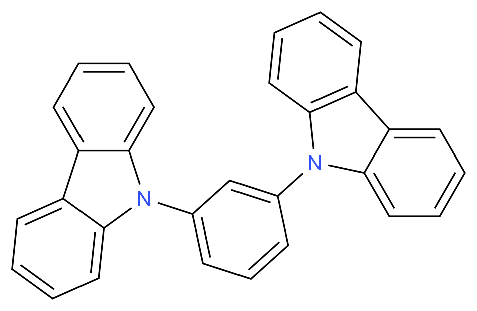 9-[3-(9H-carbazol-9-yl)phenyl]-9H-carbazole_分子结构_CAS_550378-78-4