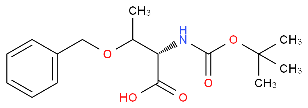 (2S)-3-(benzyloxy)-2-{[(tert-butoxy)carbonyl]amino}butanoic acid_分子结构_CAS_69355-99-3