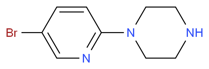 5-Bromo-2-(piperazin-1-yl)pyridine_分子结构_CAS_73406-97-0)