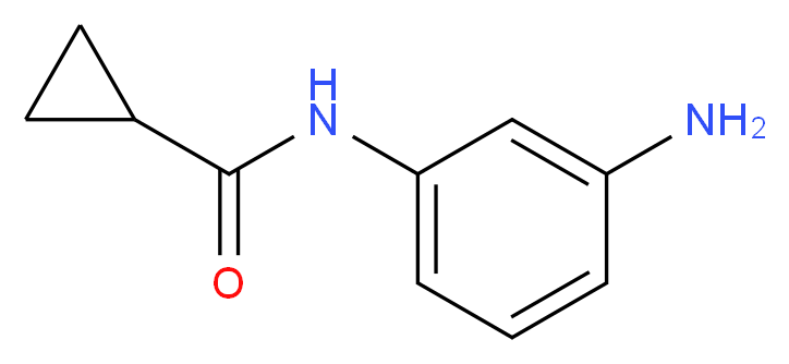 N-(3-aminophenyl)cyclopropanecarboxamide_分子结构_CAS_879127-21-6