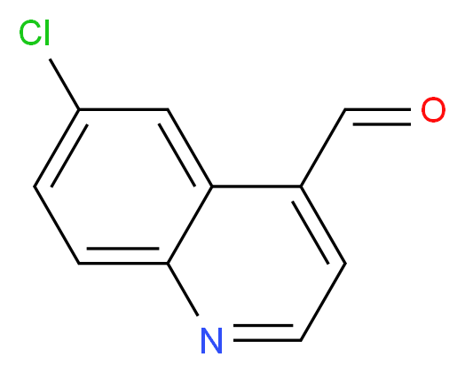 6-chloroquinoline-4-carbaldehyde_分子结构_CAS_482583-75-5)