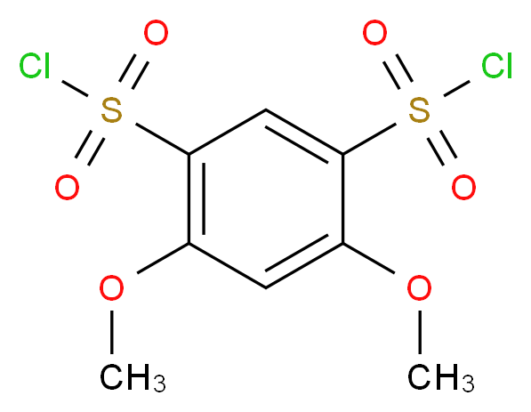 4,6-dimethoxybenzene-1,3-disulfonyl dichloride_分子结构_CAS_80585-40-6)