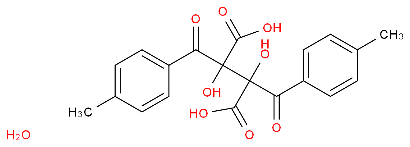 Di-p-toluoyl-D-tartaric acid monohydrate_分子结构_CAS_71607-31-3)