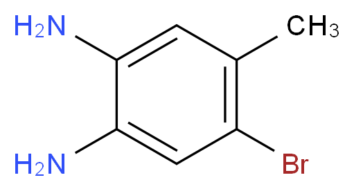 4-Bromo-5-methylbenzene-1,2-diamine_分子结构_CAS_102169-44-8)