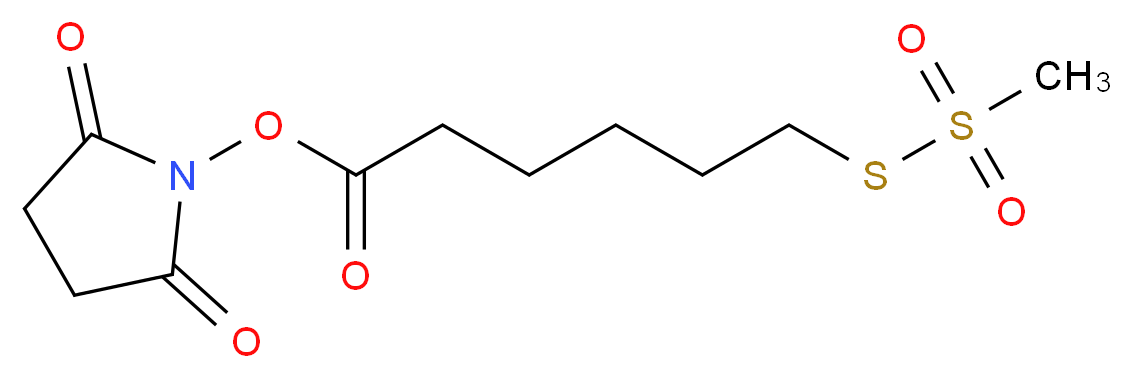 N-Succinimidyloxycarbonylpentyl Methanethiosulfonate_分子结构_CAS_76078-81-4)