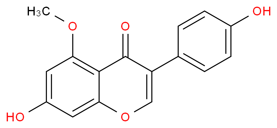 7-hydroxy-3-(4-hydroxyphenyl)-5-methoxy-4H-chromen-4-one_分子结构_CAS_4569-98-6