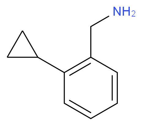 (2-cyclopropylphenyl)methanamine_分子结构_CAS_118184-66-0