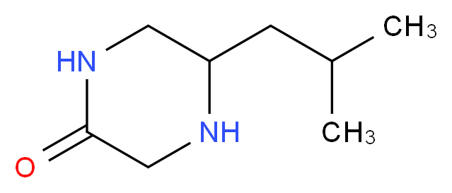 5-ISOBUTYL-PIPERAZIN-2-ONE_分子结构_CAS_907973-09-5)